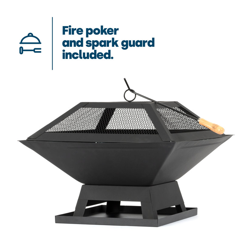 Bumstead Square Cast Iron Smokeless Fire Pit