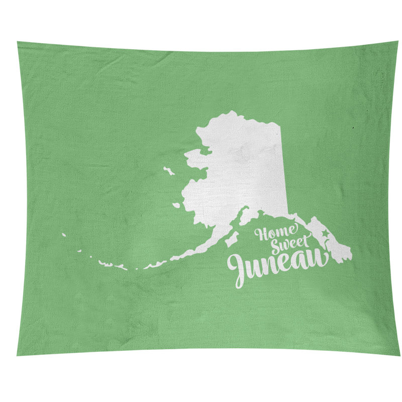 Tapisserie murale alaska juneau, H 27,5 po x l 37,5 po, Vert