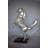 Inas Textiled Ferrari Horse Silver Finish Bronze Statue Size: 30" x 11" x 38"H