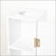 Armoire à papier hygiénique, armoire de coin de petite salle de bain avec portes et tablettes, solution de rangement mince