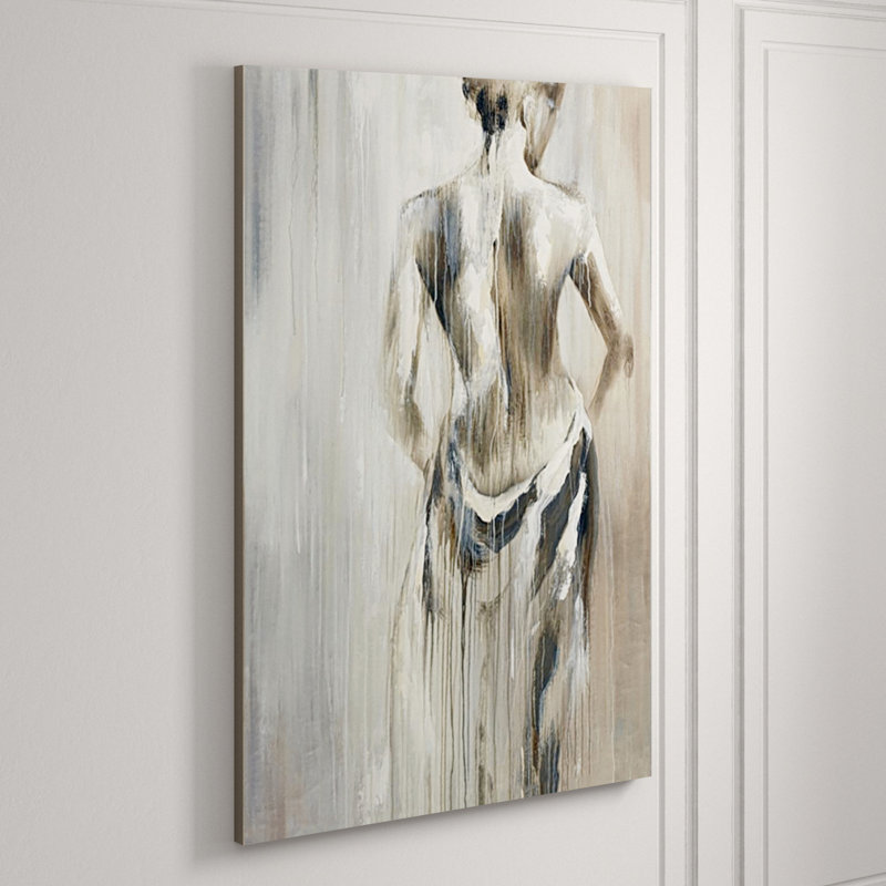 Subtle Dawn Painting, Frameless Print - Knife Gel, 81" H x 54" W