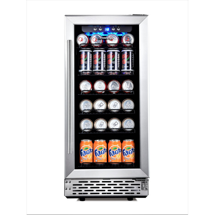 Kalamera Built-in Refrigeration 96 Cans (12 oz.) 1.9 Cubic Feet Convertible Beverage  Refrigerator and with Glass Door & Reviews
