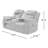 Analis 74.4'' Pillow Top Arm Reclining Loveseat