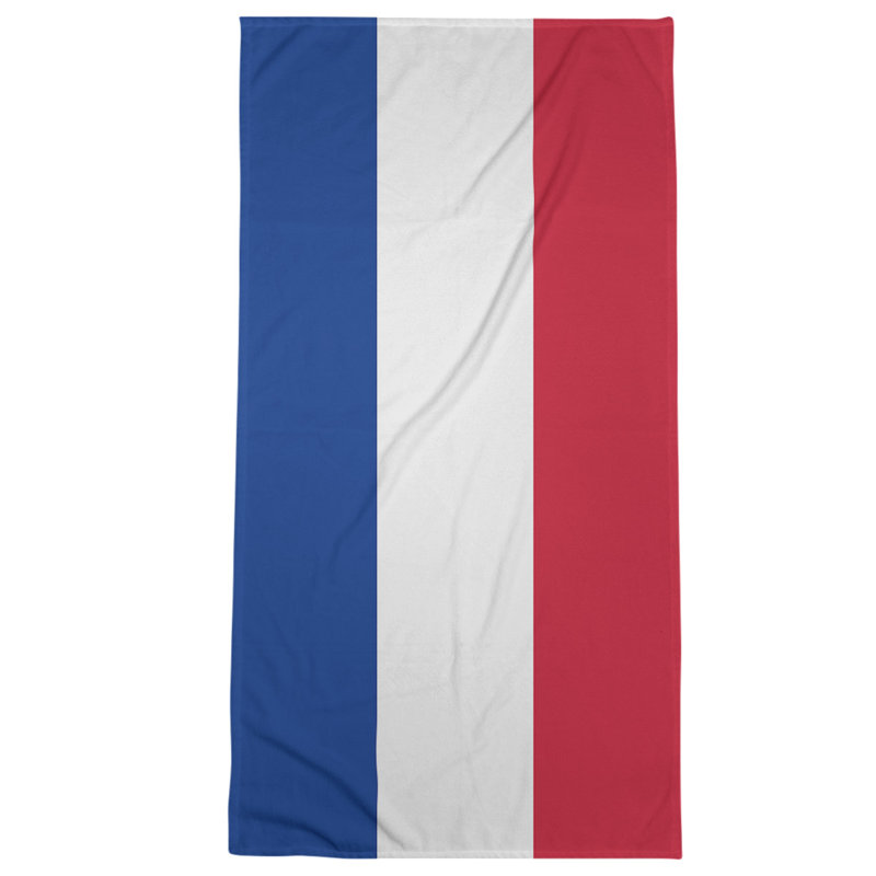 Beach Towel, Blue/Cream/Red