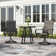 Alyah 2 - Person Metal Patio Dining Set with Round Table