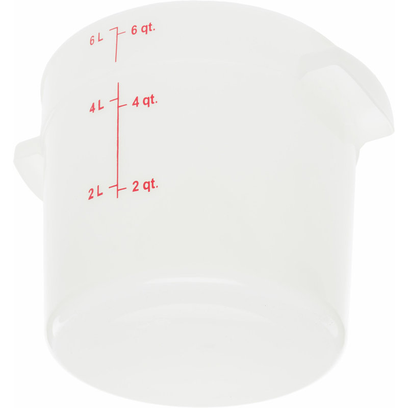 Carlisle Food Service Products StorPlus 1.5 Gallons Circle Food Storage Container, White