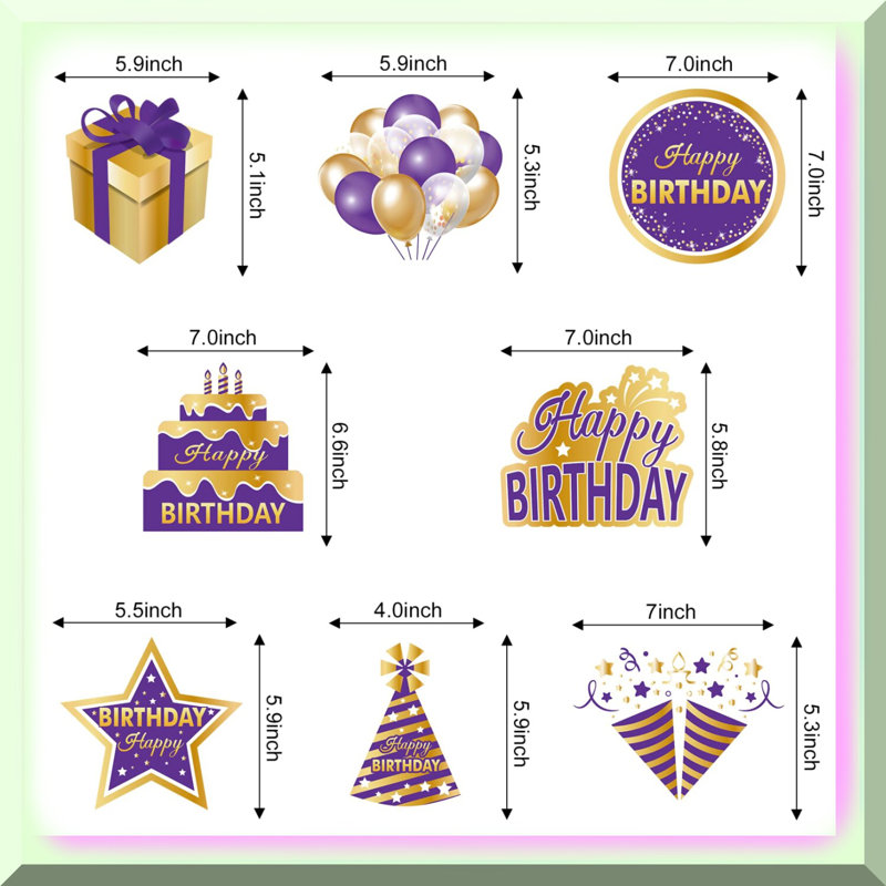 Cross Balloon & Dove Balloon Set, Purple/Yellow