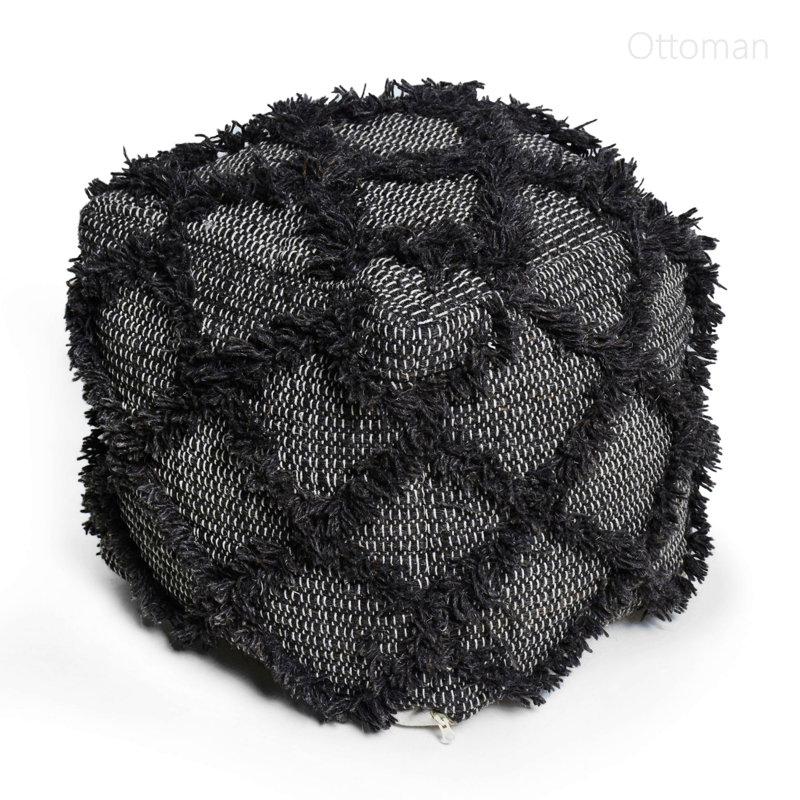 Pouf en laine et coton Jumanji