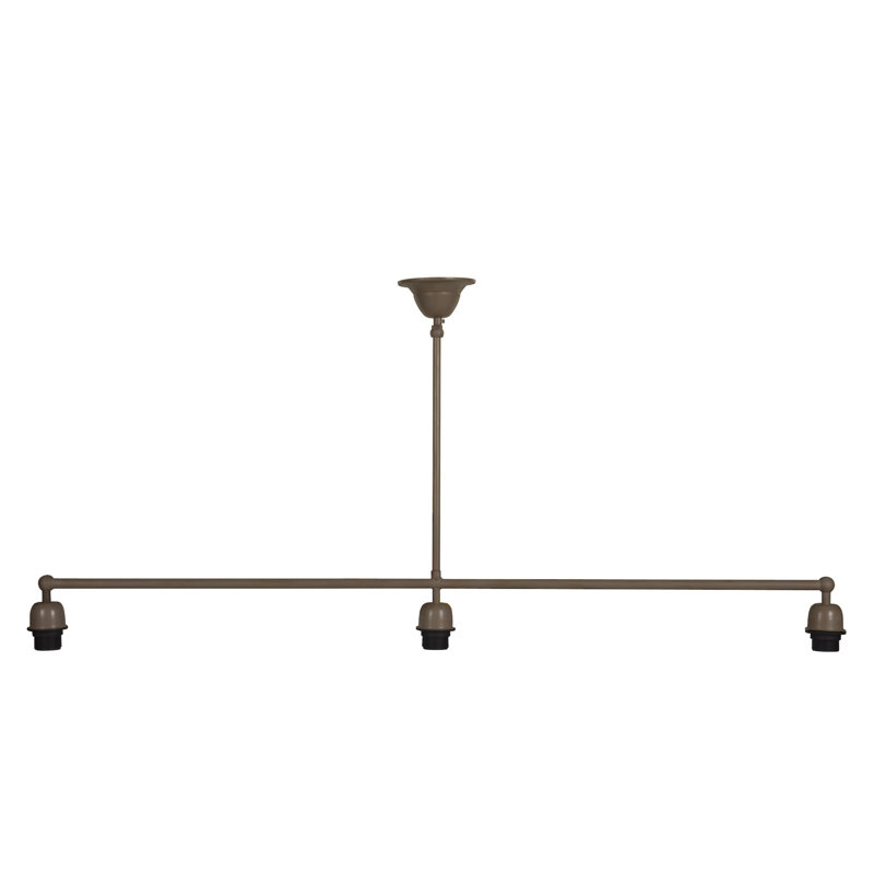 San Pablo 3 - Light Kitchen Island Pendant, Beige and Gold Metal
