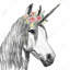 Toile encadrée licorne - Décoration de chambre à cheval | Home Wall Art-119861675