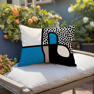 Coussin lombaire réversible intérieur / extérieur Jai Abstract