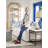 42"W x 18"D x 92"H  4-Tier Beachcomber Raffia Etagere