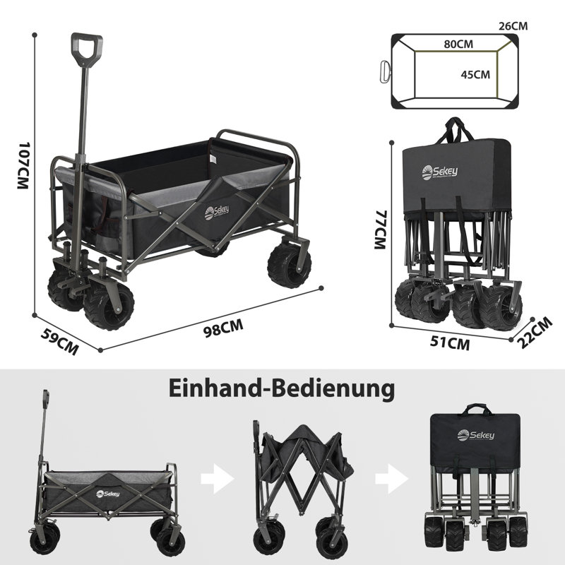 Transportwagen, Black/Grey
