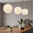 11.8 Inch 1-Light Moon Pendant Light In White Decor With Natural Silk-229152025