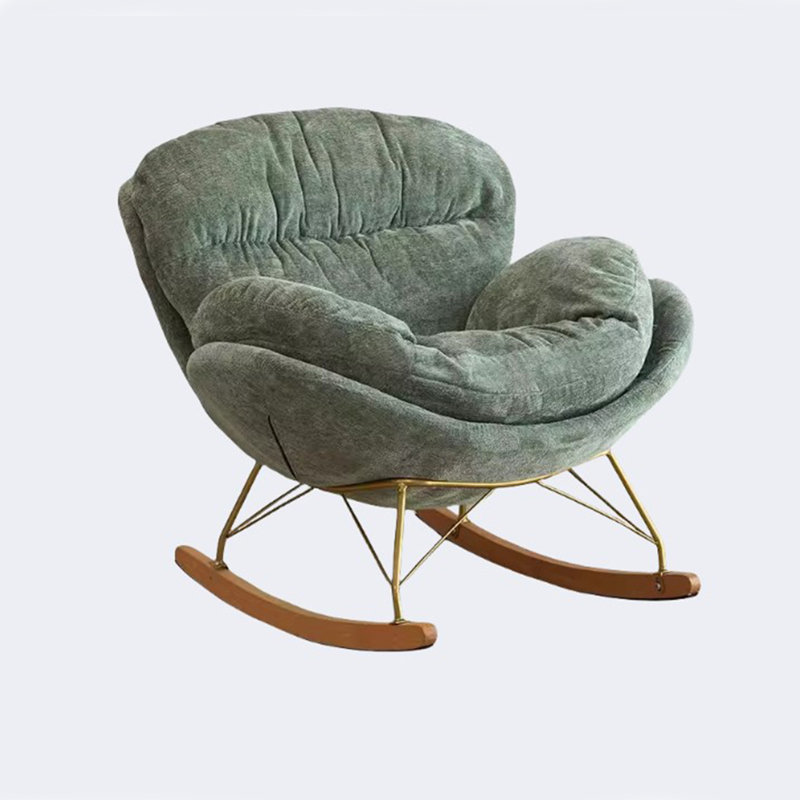 Chaise berçante Nordic Light Luxury Art, Vert
