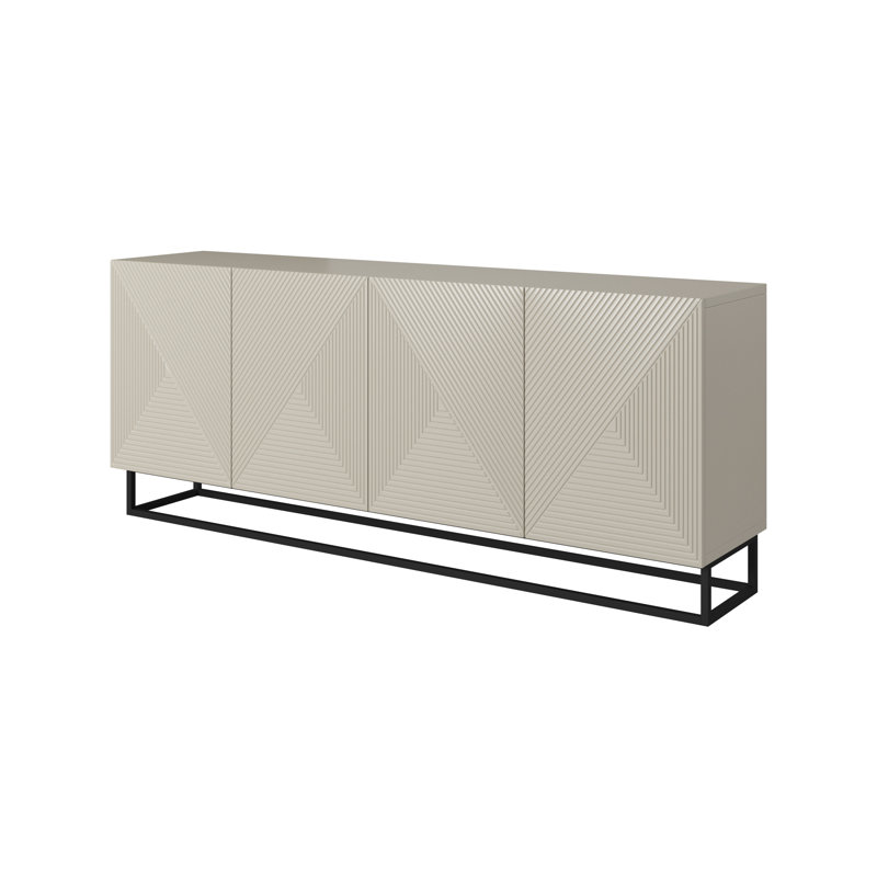 Mehrunisha 200cm Sideboard, Cashmere/Black