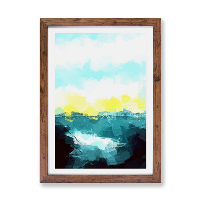 Fog Beneath the Mountain - Framed Print