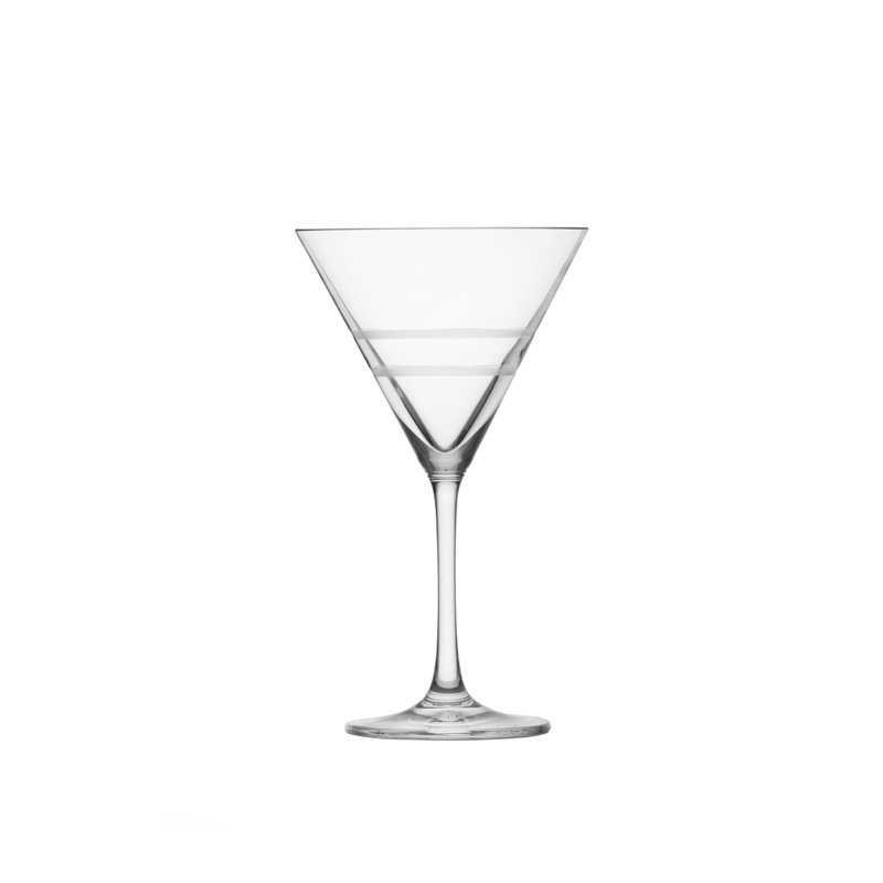 Crafthouse Tritan Crystal 9.9 oz Martini Glass Set of 4