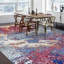 Hand Knotted Abstract Area Rug in Turquoise/Red/Gray/Pink-34965153