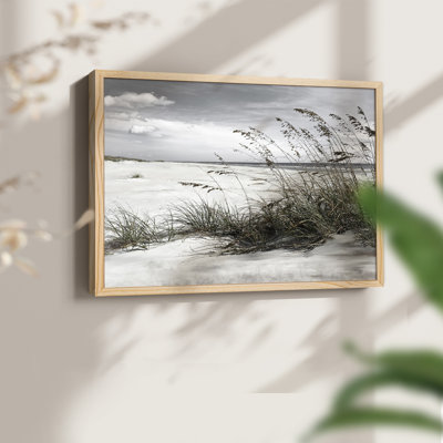 Neutral Sea Oats -Framed Print - Restickable