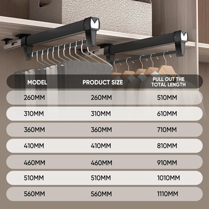 Metal Hanging Organiser, 1cm H x 41cm W x 1cm D