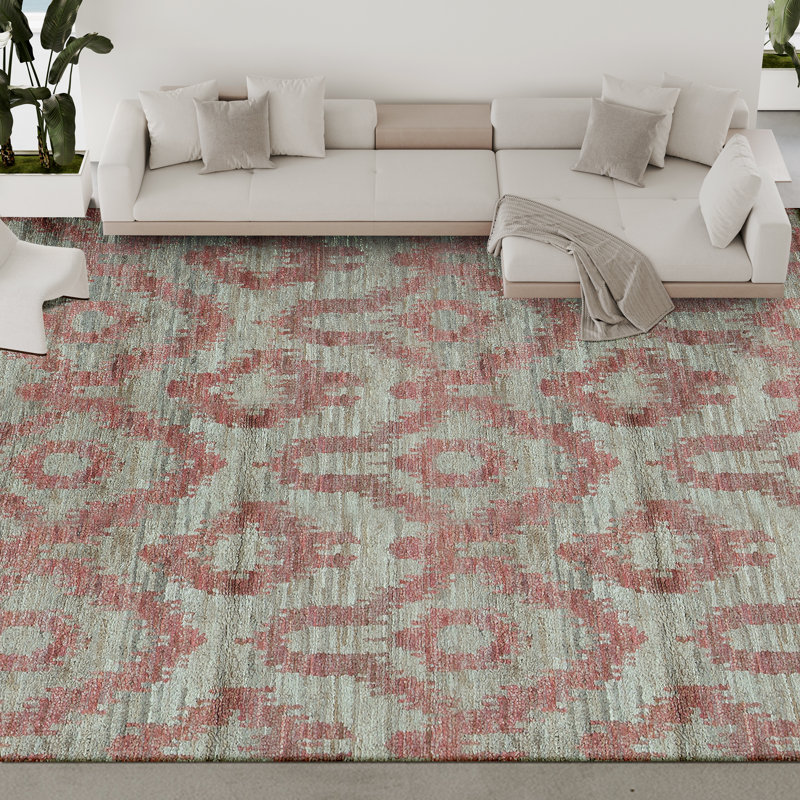 Hand-Knotted High-Quality Red Area Rug