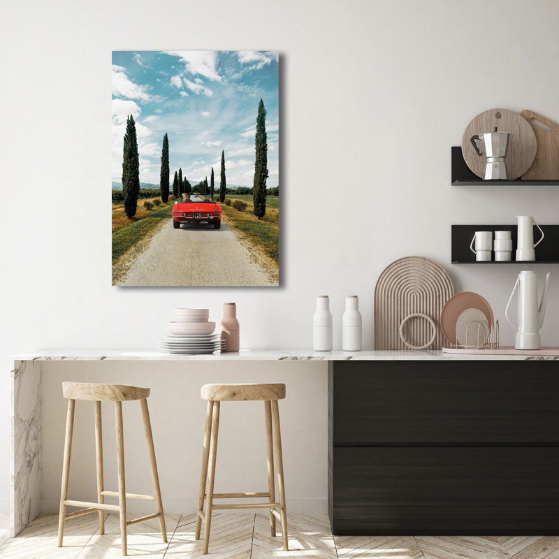 Sportscar In Tuscany - Wrapped Canvas Print, 100cm H x 70cm W x 4cm D