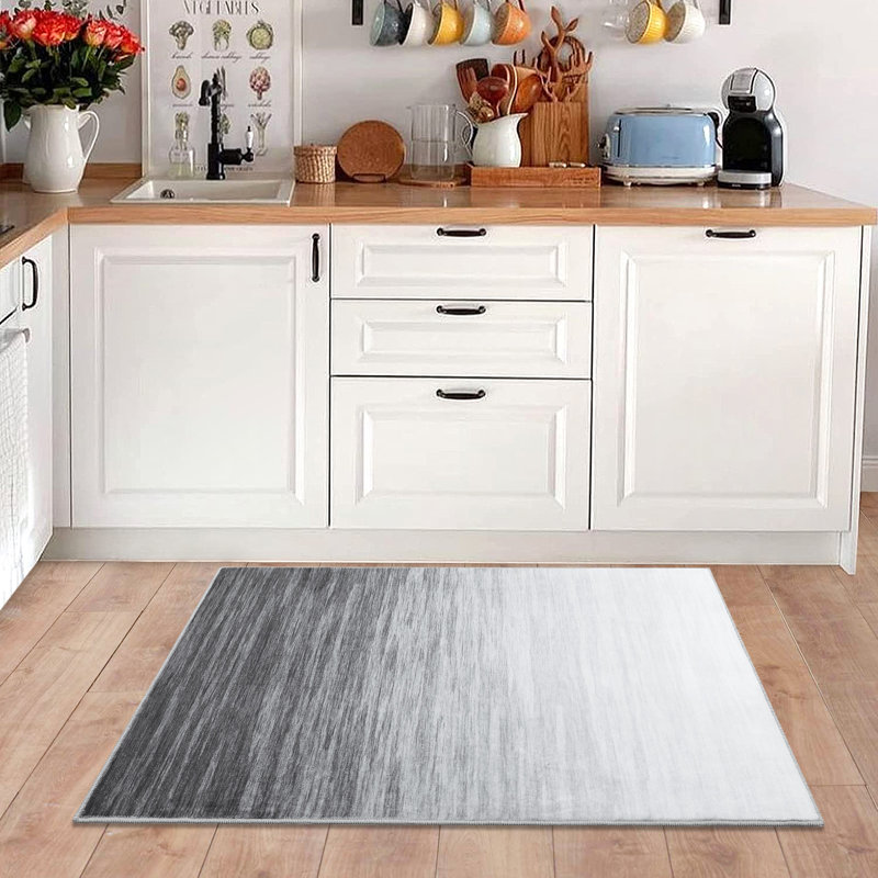 Zyiah Washable Ombre Indoor Rug, Rectangle 2' x 3'