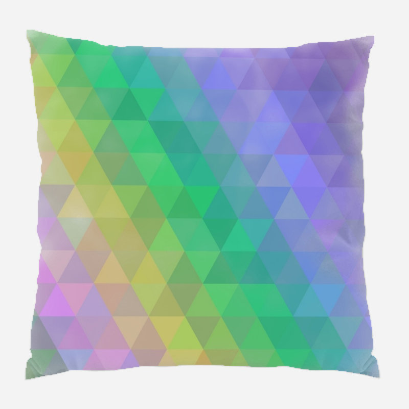 Abstract Geometric Microsuede Reversible Throw Pillow