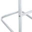 Comfort Pu Leather Bar Stools, Silver Metal Modern Seating For Kitchen
