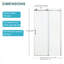 Paroi de douche coulissante simple H 48 po x H 76 po-111670934
