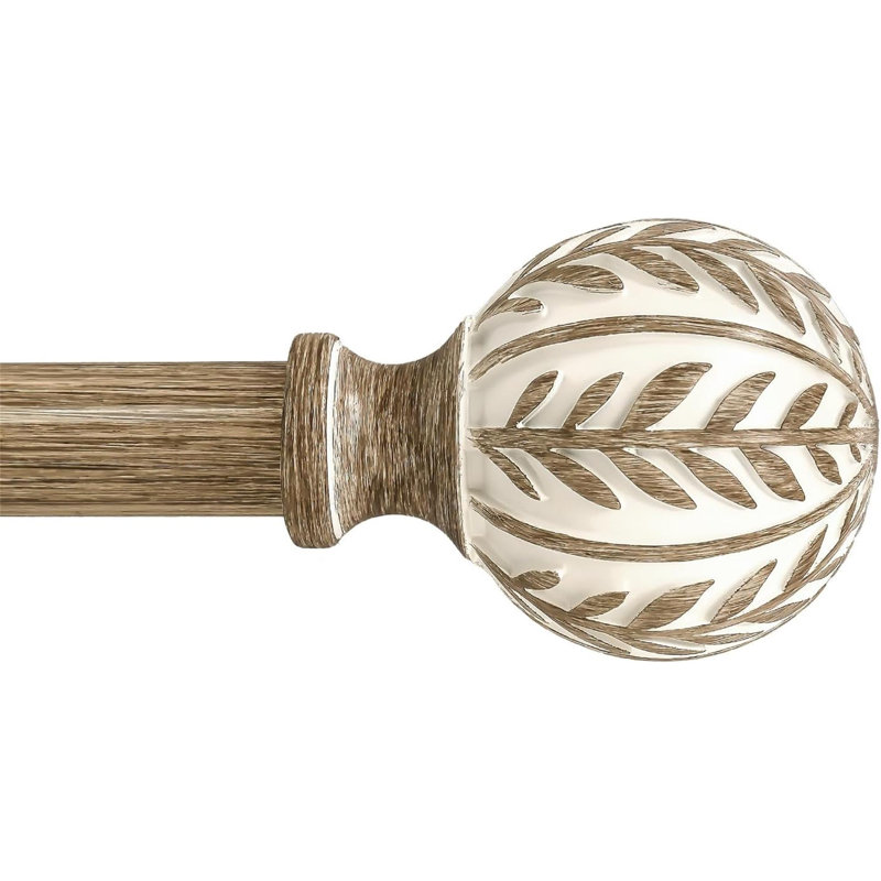 Boho Wood Curtain Rods