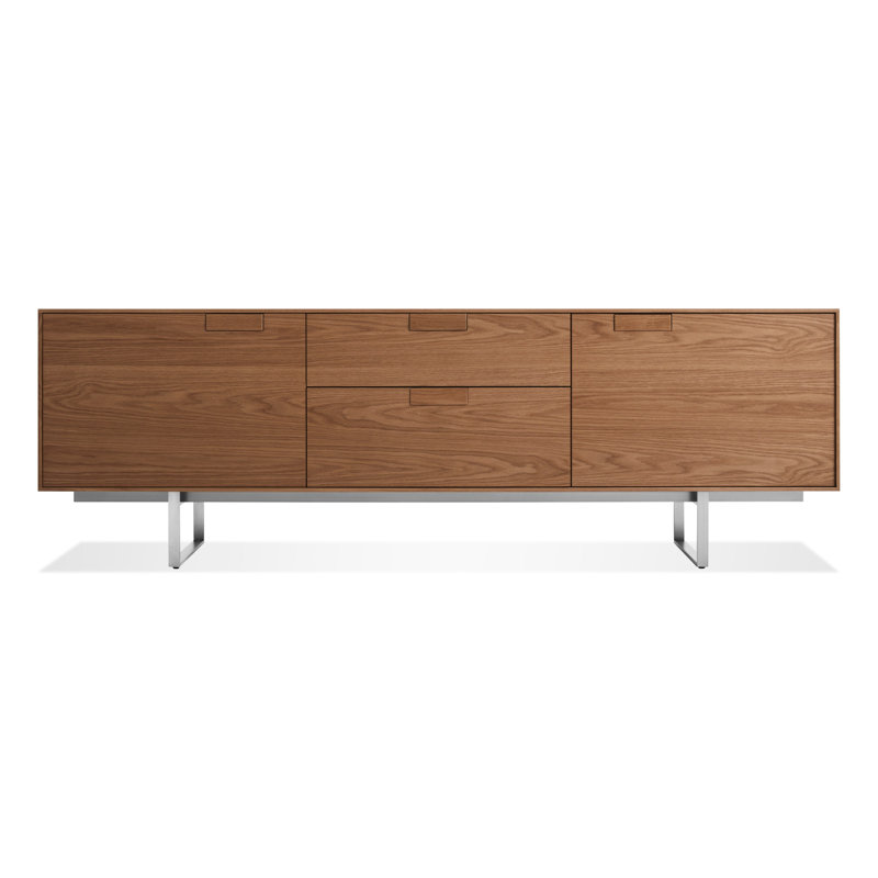 Series 11 Media Console, Walnut/Stainless Steel