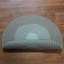 Tapis intérieur / extérieur rond gris en polypropylène tissé à la machine Cape Eden-95762863