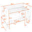 Wooden Loft Bed With Desk And LED And Hanging Clothes Rack-1996714300
