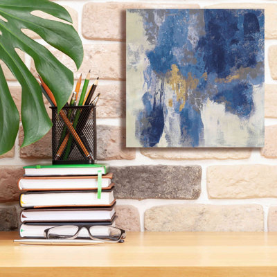 «Sparkle Abstract II Navy» par Silvia Vassileva, art mural sur toile