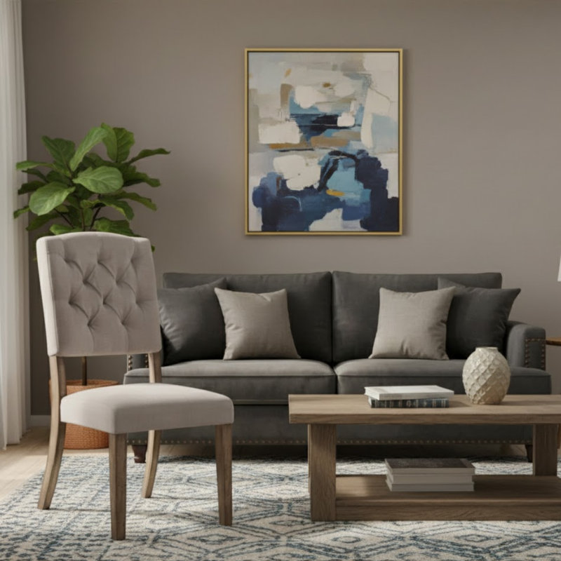 Ensemble de chaises d'appoint 2 pièces Zenith, Brun