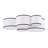 5-Light Cluster Drum Flush Mount Ceiling Light-1803727859