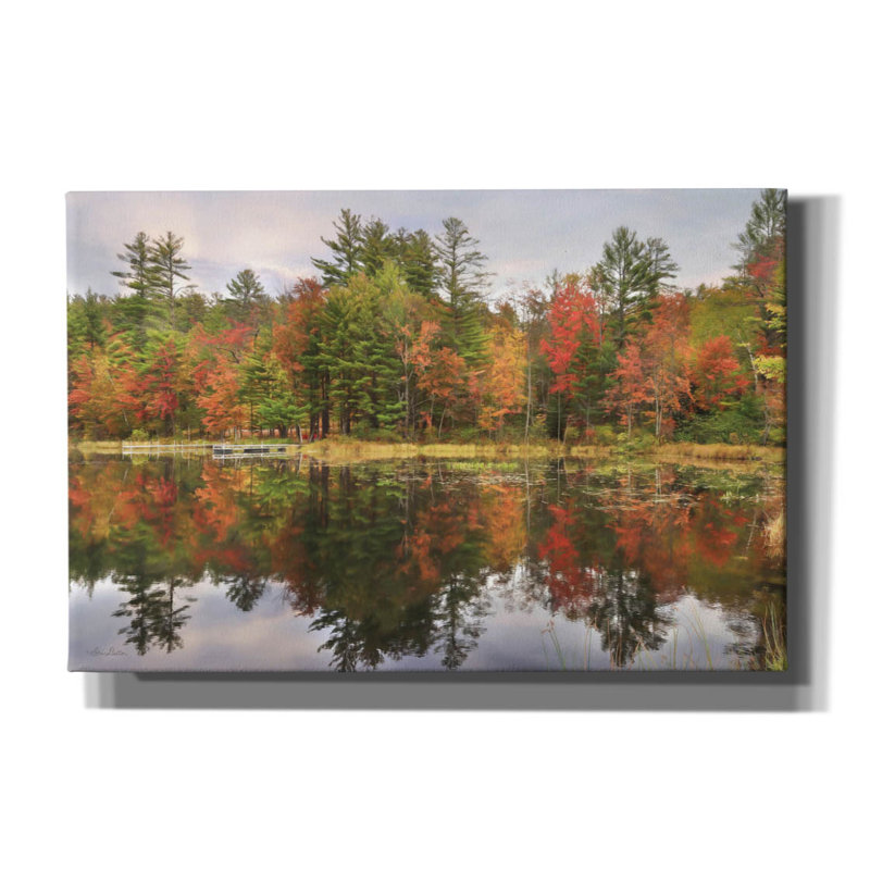 «Adirondacks Foliage On Canvas» par Lori Deiter, reproduction, H 12 po x l 18 po x P 0,75 po