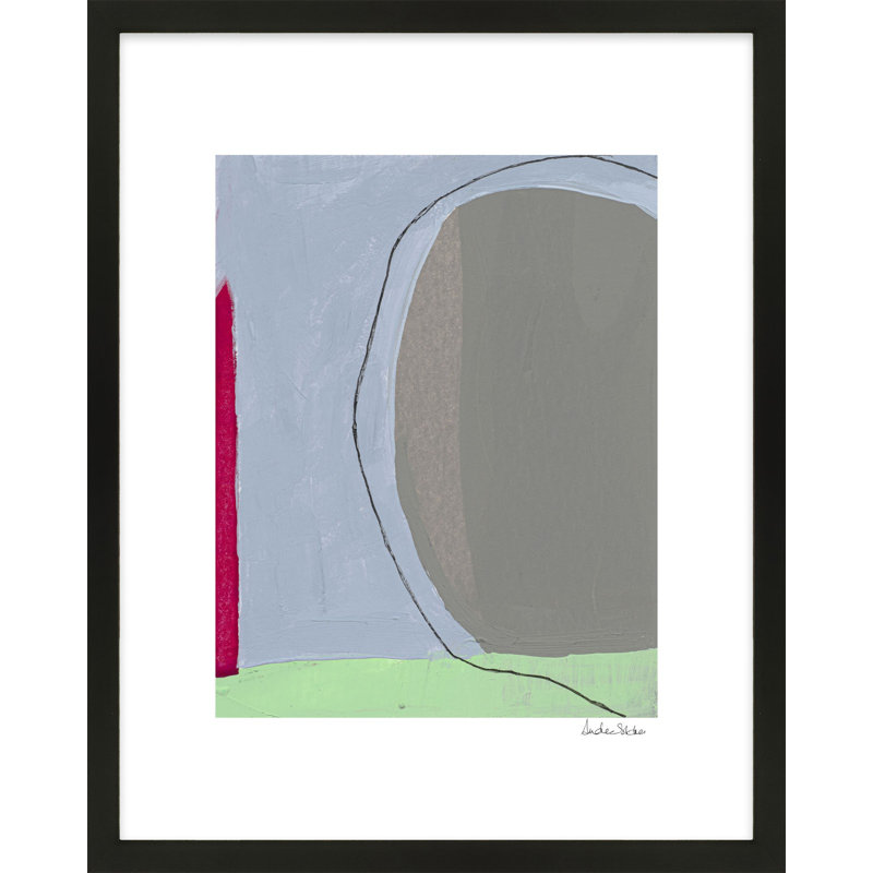 Color Meditation 3 Print by Andrea Stokes, 30" H x 24" W x 1.25" D, Black Framed