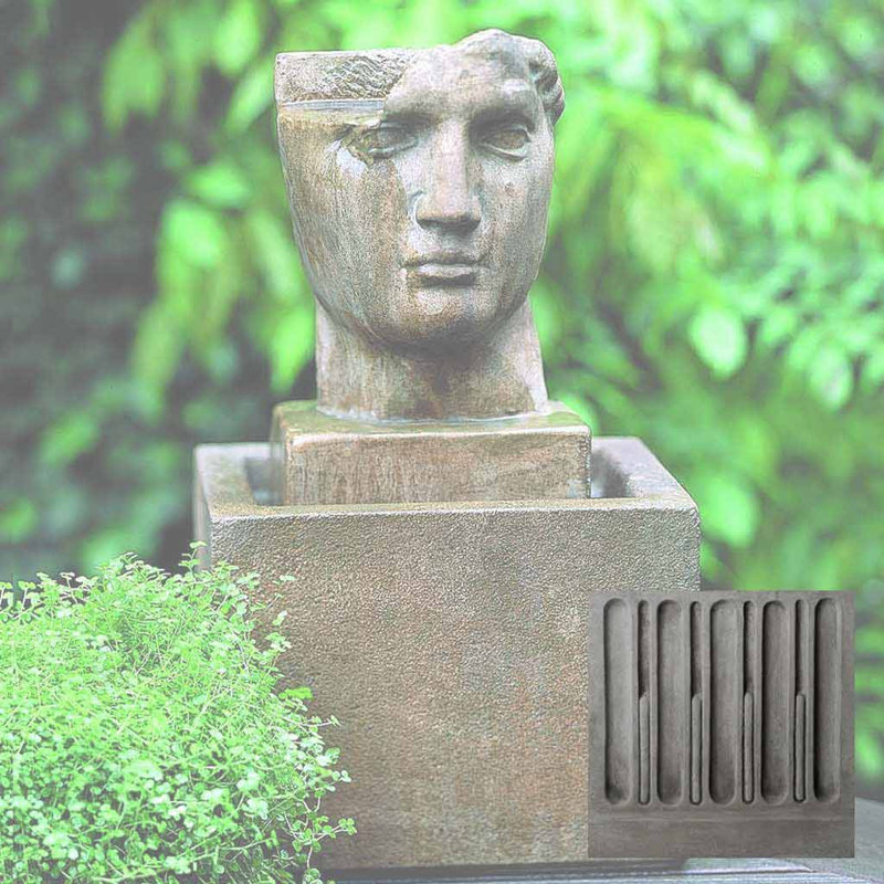 Renfri Concrete Fountain, Graystone