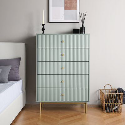 Bartko 80 cm W Chest of 5 Drawers