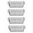 15.74 Countertop 4 Pcs Stackable Vegetable Storage Baskets