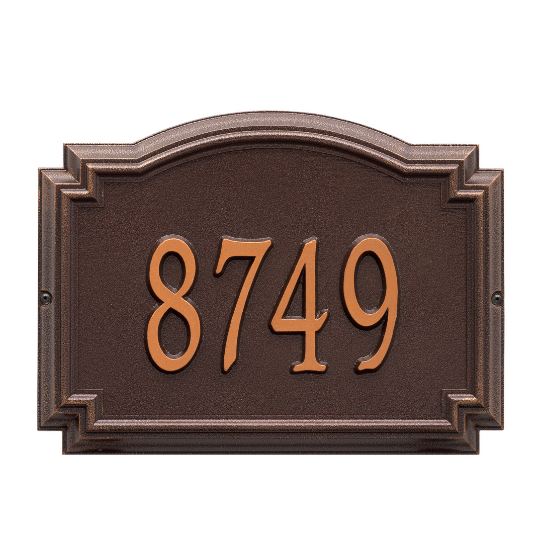 Whitehall 1-Line Wall Address Plaque Whitehall Products Background 
