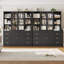Bibliothèque 63 "en bois avec portes et tiroirs en verre-1131811019