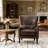 28" W Mid-century Modern Pu Leather Wingback Chair