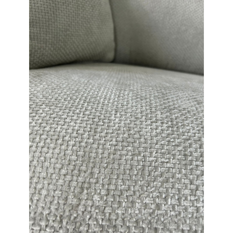 Canapé modulaire avec repose-pieds Aariketh, Polyester gris clair, H 36,3 po x l 168,68 po x P 36,6 po