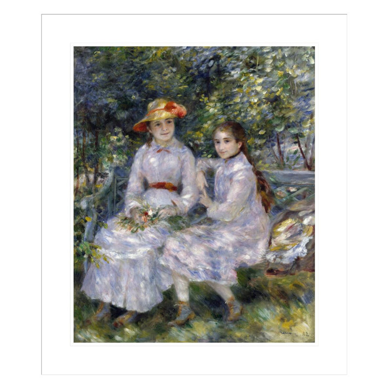 «The Daughters of Durand-Ruel» par Pierre-Auguste Renoir, impression giclée encadrée, H 27,38 po x l 23,5 po