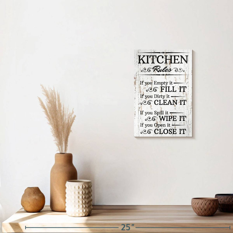 «Clean Kitchen», impression sur toile, H 12 po x l 8 po x P 1 po