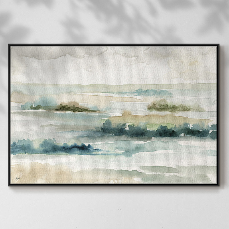 «Pastel Panorama», reproduction sur toile, H 17 po x l 25 po x P 2 po, Noir